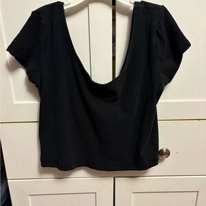 Garage Black Crop Top